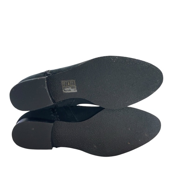 JACK ROGERS Gemma Whip Stitched Ankle Boot Wo's 10M Black Suede Side Zip - Picture 8 of 11